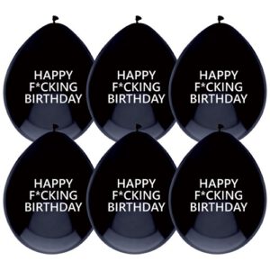 Ballonnen Happy F*cking Birthday 5 st. 30 cm