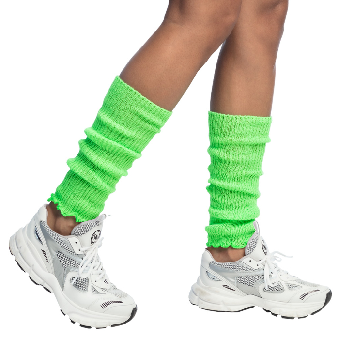 Beenwarmers Basic neon groen