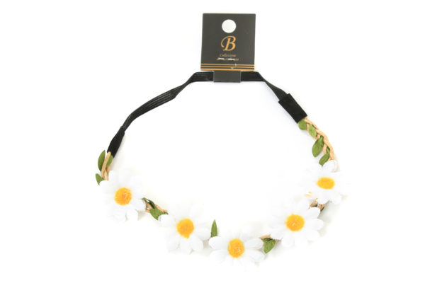 Bloemenbandje wit