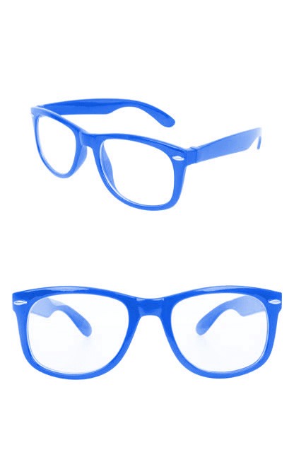 Blues Brother bril blauw