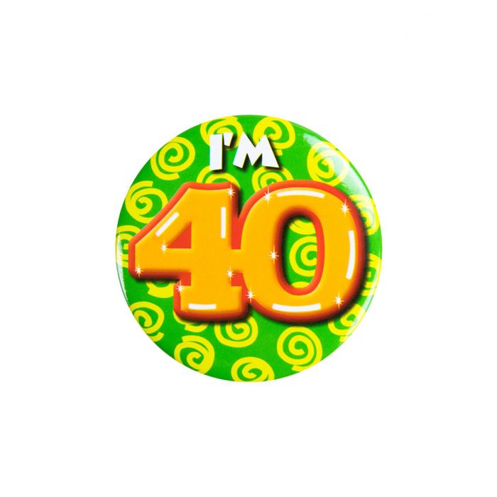 Button klein - i'm 40