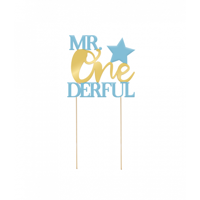 Cake topper - MR Onederful