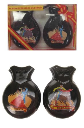 Castagnetten zwart met print