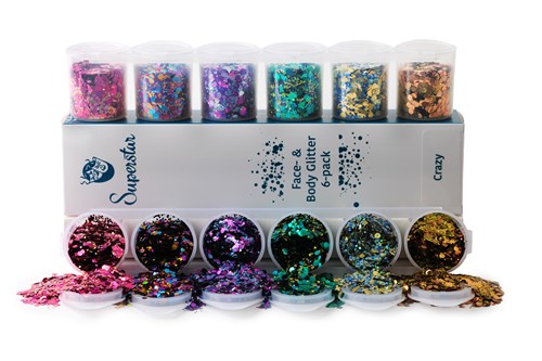 Chunky glitter 6-pack crazy