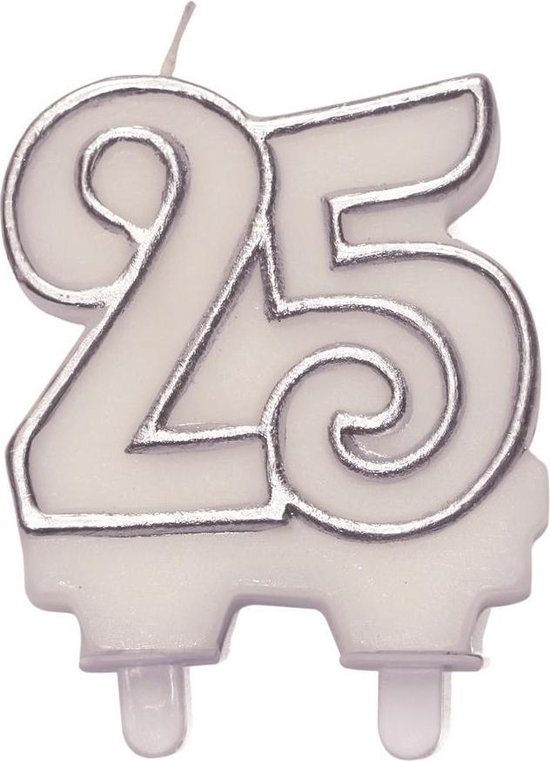 Cijferkaars zilver ''25''