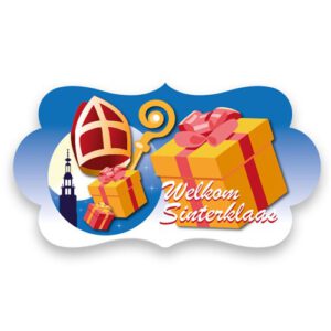 Feestbord Welkom Sinterklaas