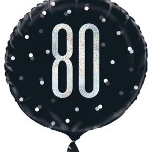 Folieballon Black & Silver leeftijd