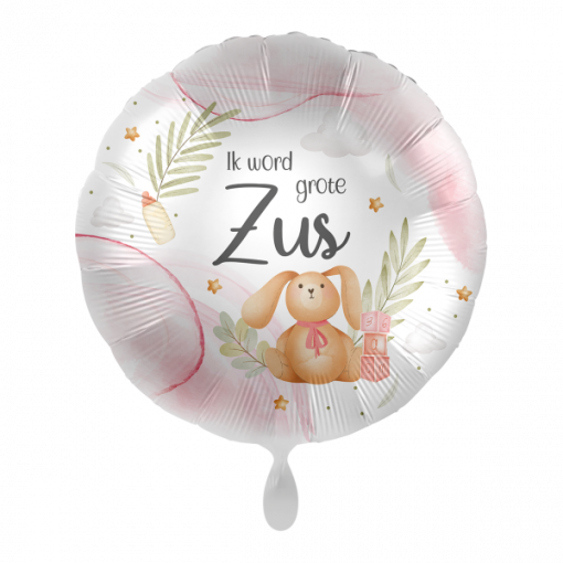 Folieballon Grote zus - haas