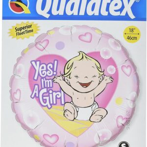 Folieballon Yes i'm a girl