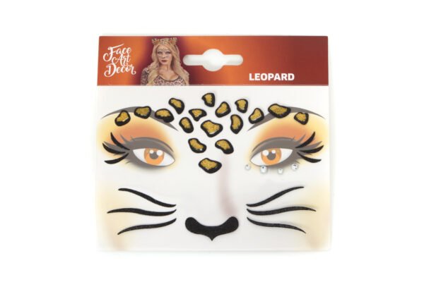 Gezicht sticker panter
