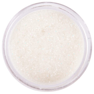 Glitterpoeder biodegradable pearl white