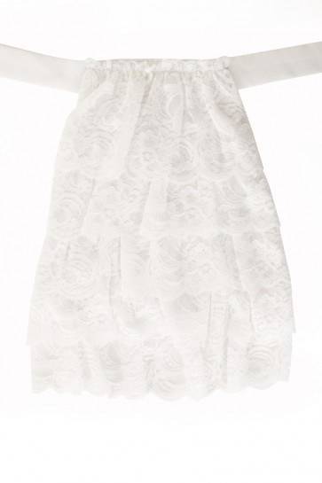 Jabot kant luxe wit