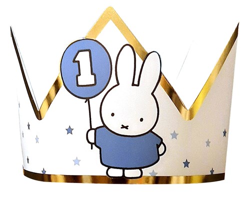 Kroontje Nijntje First Birthday blauw