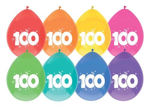 Leeftijdsballonnen multi 18 jaar