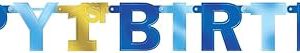 Letter Banner 1st Birthday blue