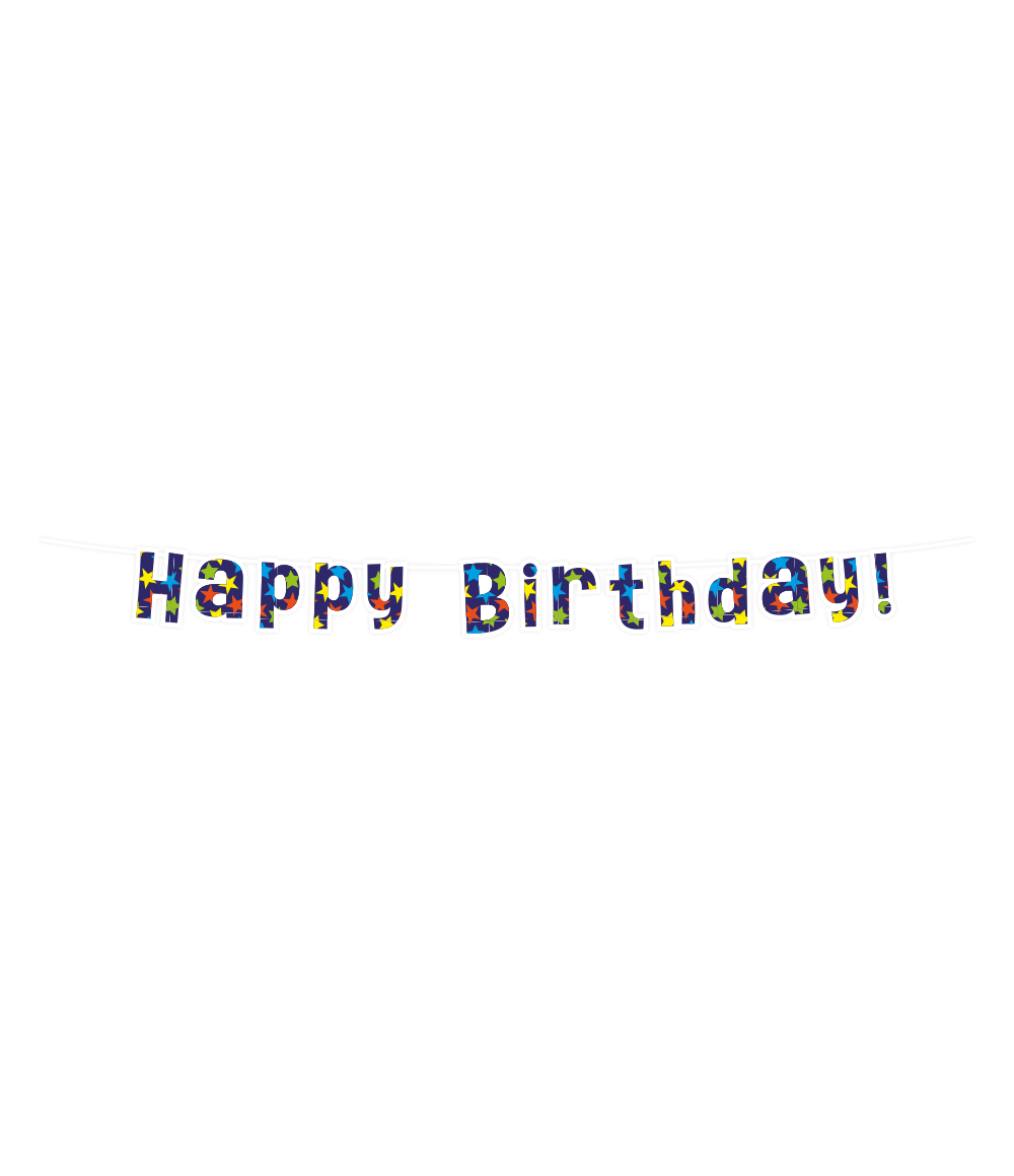 Letter Banner Happy Birthday