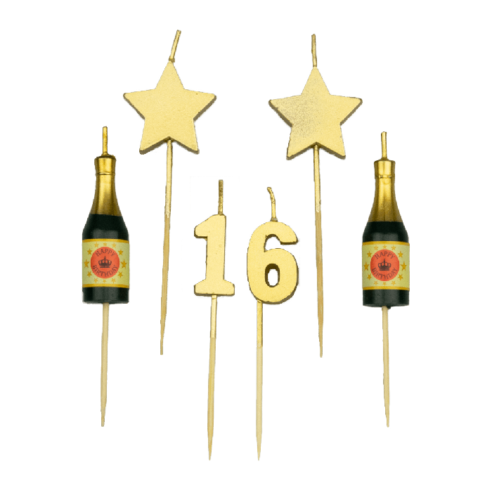 Party cake candles - 16