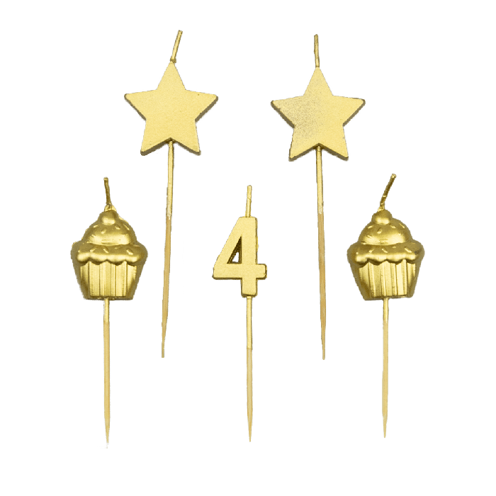 Party cake candles - 4