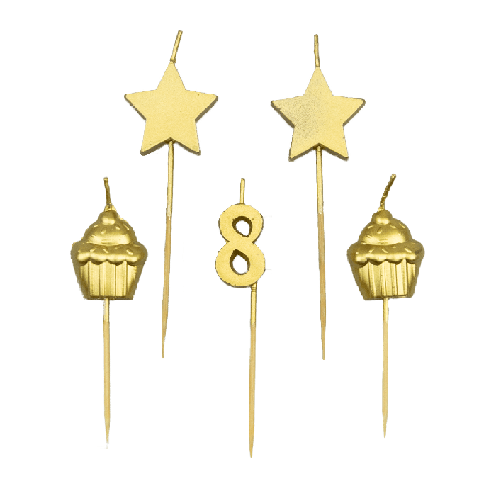 Party cake candles - 8