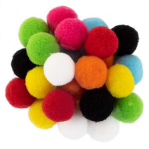 Pom Pom 2cm - 24 stuks