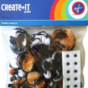 Pompoms Animal mix en oogjes