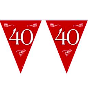 Vlaggenlijn 40 Jubileum Robijn