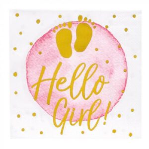 Servetten Hello Girl