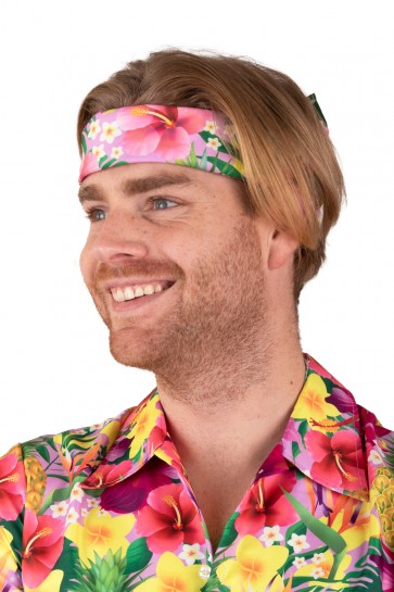 Zakdoek / Bandana Hawai roze
