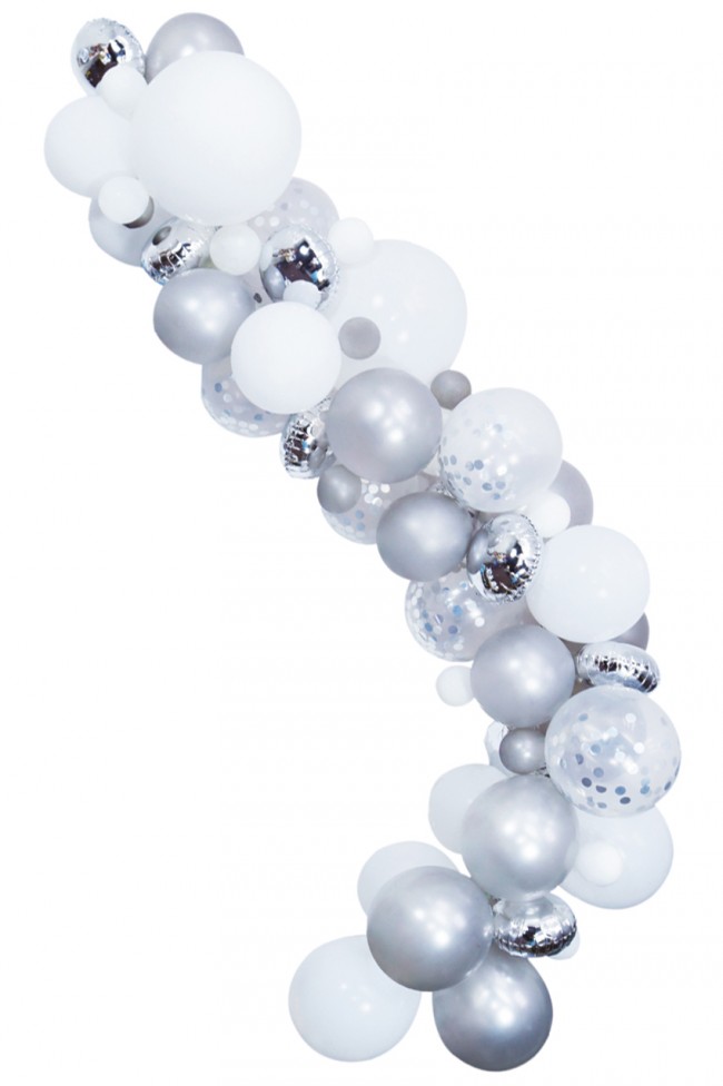 Ballon Deco kit zilver