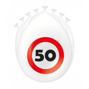 Ballonnen Traffic sign 50