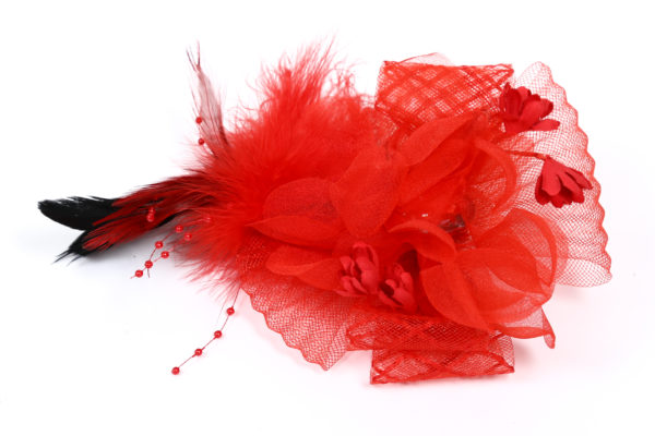 Bloem met diamant rood