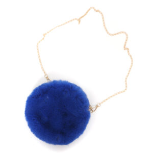 Bonttas rond donkerblauw