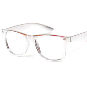 Bril zilver zonder glas