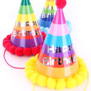 Feesthoedje multicolor HB papier