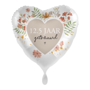 Folieballon 12,5 jaar getrouwd