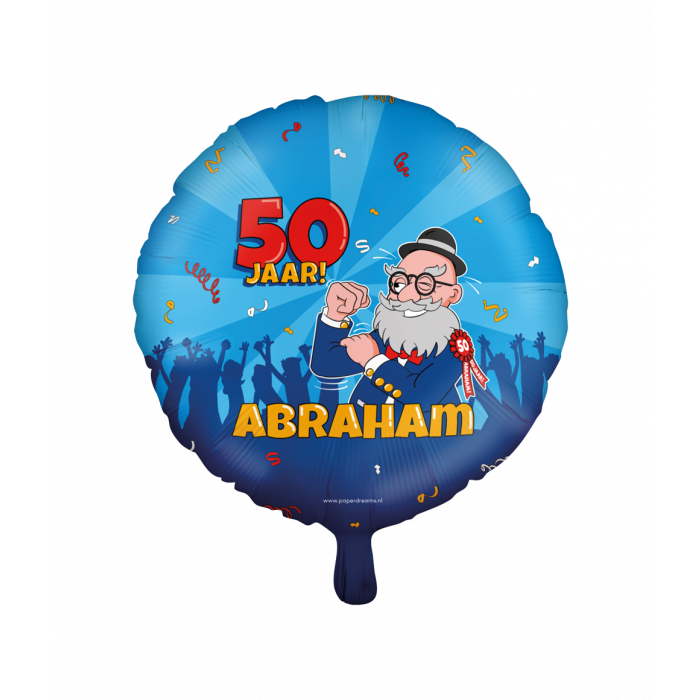 Folieballon Abraham cartoon