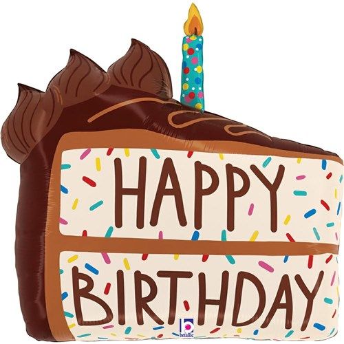 Folieballon Happy Birthday chocotaart