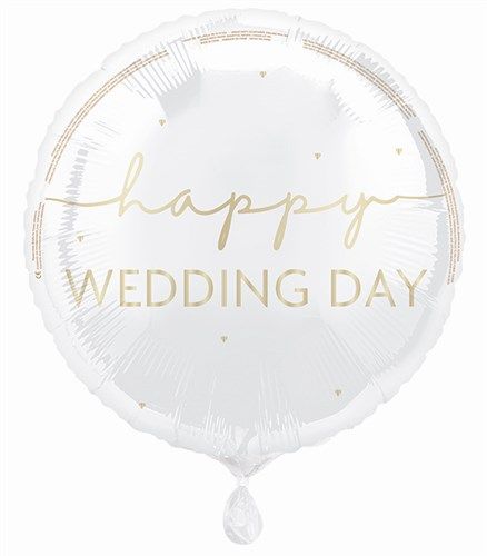 Folieballon Happy Wedding Day