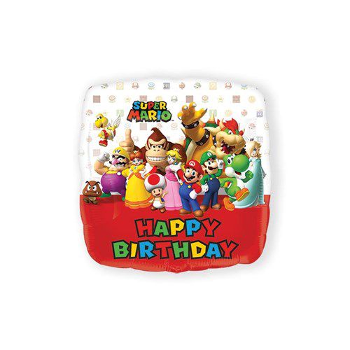 Folieballon HBD Super Mario
