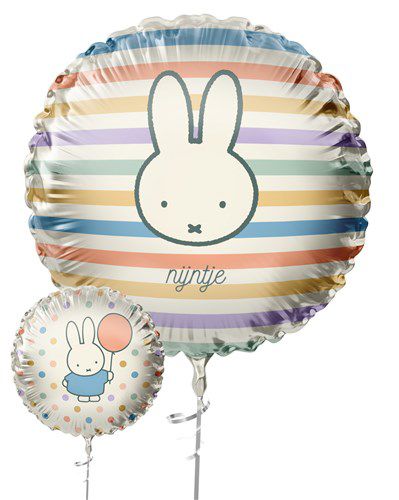 Folieballon Nijntje 2 dessins
