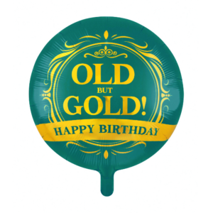 Folieballon Old but Gold Happy Birthday
