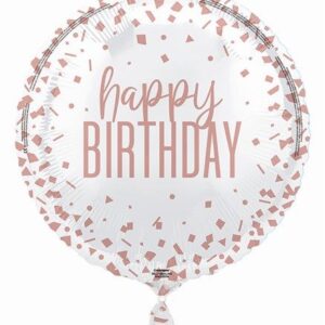 Folieballon rose gold confetti HB