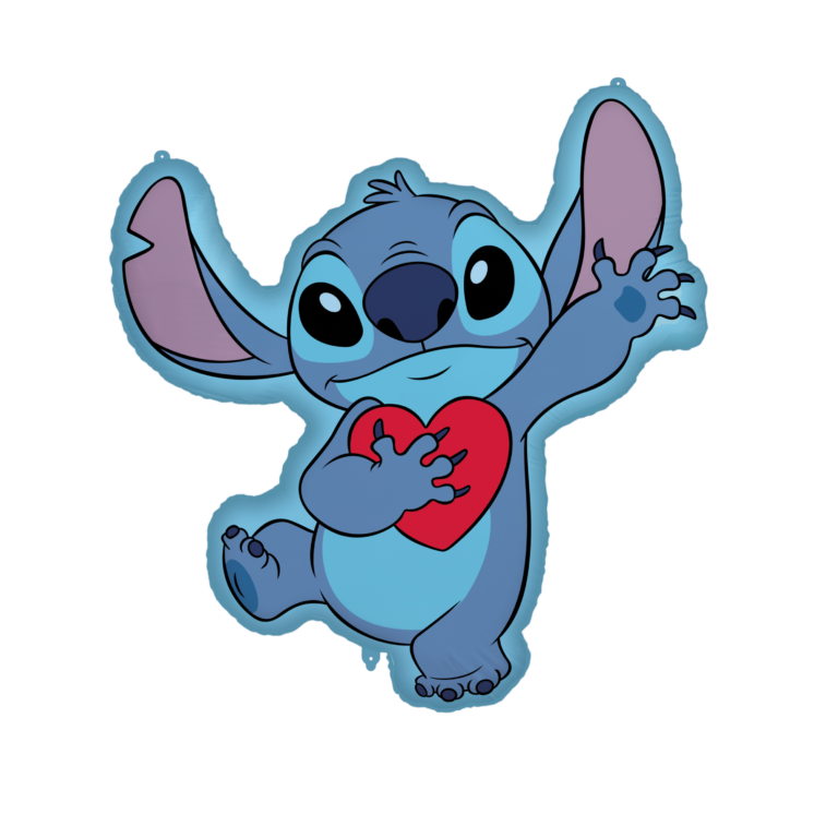 Folieballon Shape Stitch met hartje