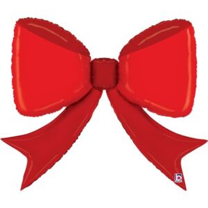 Folieballon Strik (rood/roze)