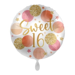 Folieballon Sweet16 roze