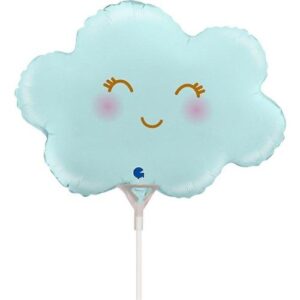Folieballon Wolkje satijn blauw