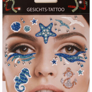 Gezicht sticker Marine