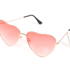 Hartjesbril roze
