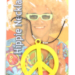 Hippie ketting neon geel