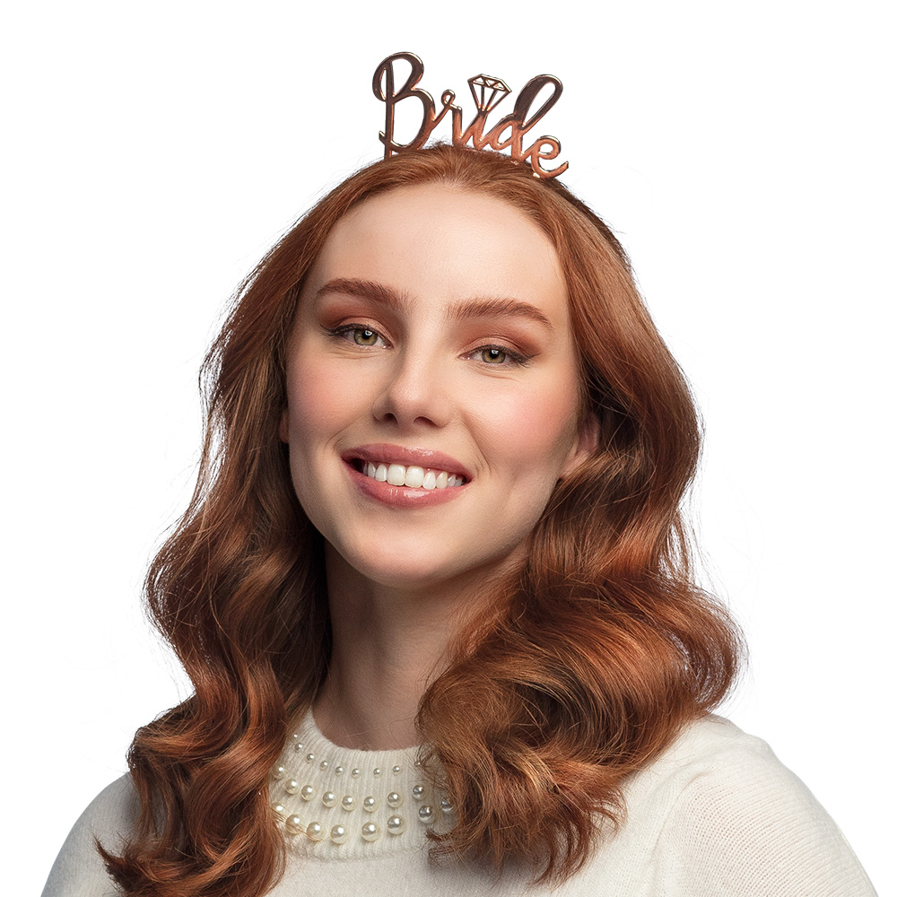 Metalen diadeem "Bride"